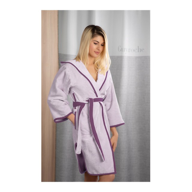 Γυναικείο Μπουρνούζι με Κουκούλα New Comfy Lilac Guy Laroche 1131090121022