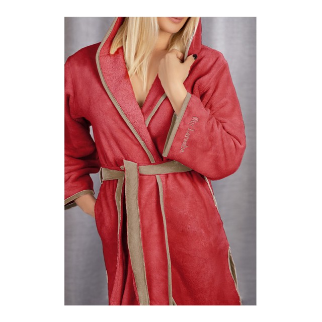Γυναικείο Μπουρνούζι με Κουκούλα New Comfy Red Guy Laroche 1131090121026