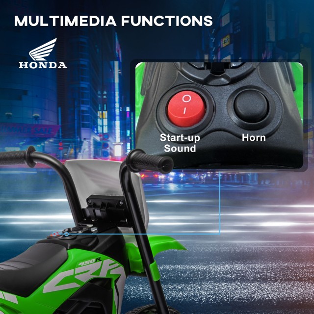 HOMCOM Ηλεκτρική μοτοσυκλέτα για παιδιά με άδεια Honda CRF450RL 3 Τ...