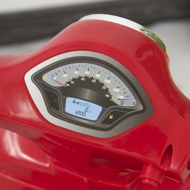HOMCOM Electric Vespa για παιδιά Μπαταρία 6V Προβολείς και Κόρνα 18-36 μηνών 370-138RD