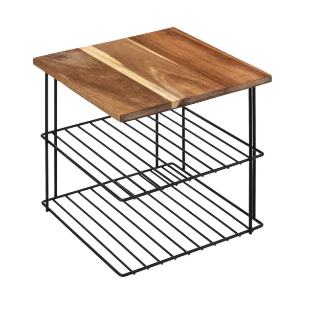 Γωνιακή Μεταλλική Ραφιέρα με 2 Ράφια 24 x 24 x 24 cm 5Five Simply S...
