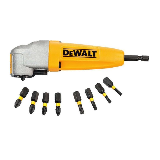 Γωνιακή Προέκταση Δράπανου 1/4 με 8 Μύτες DeWalt DT71517T-QZ