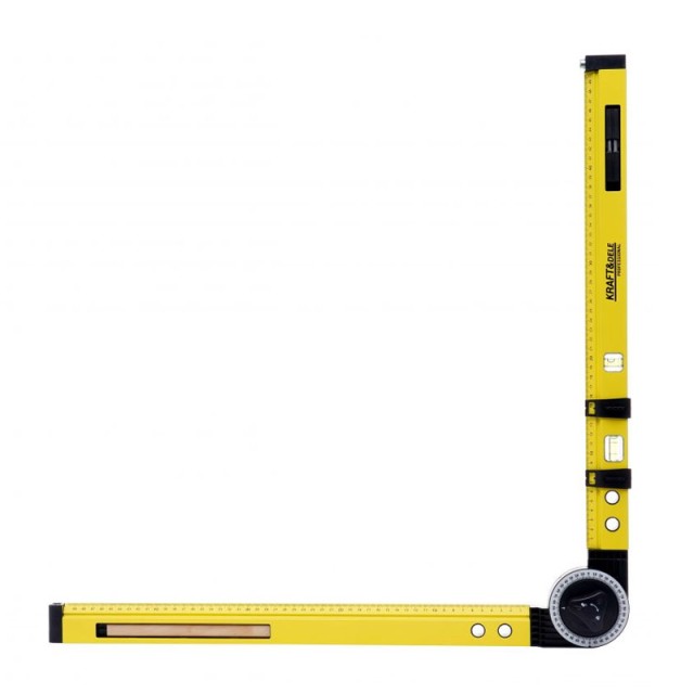 Winkelmesser mit Winkelmesser und Wasserwaage 600 mm Kraft&Dele KD-10442