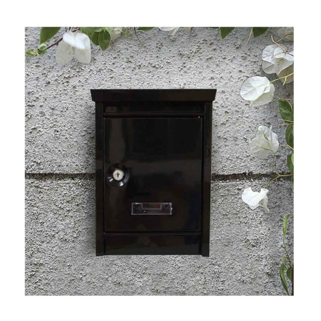 Γραμματοκιβώτιο 30.8 x 21.5 x 9 cm Χρώματος Μαύρο Hoppline HOP1000965-1