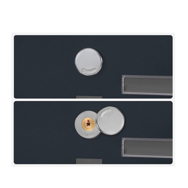 Γραμματοκιβώτιο από Ατσάλι 30.5 x 9.5 x 33.3 cm Χρώματος Ανθρακί Songmics GMB20AG