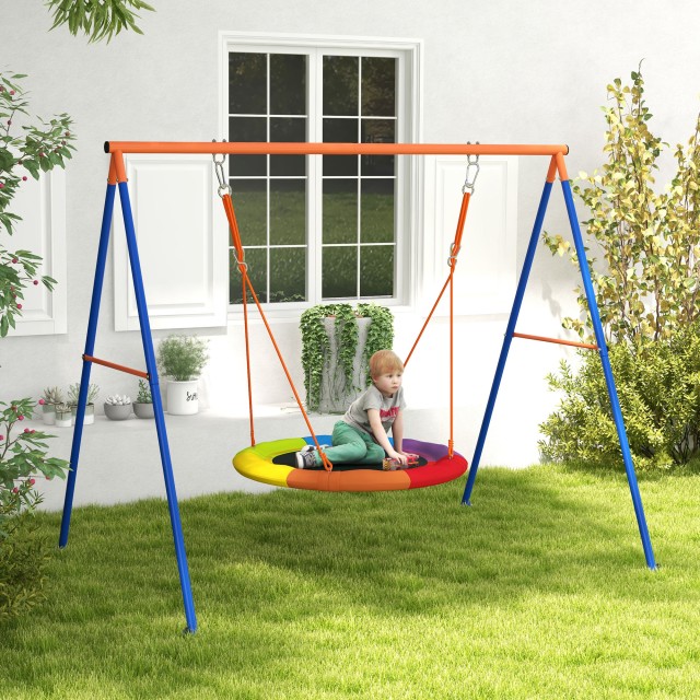 Outsunny Garden Nest Swing για 1-2 Παιδιά σε ενισχυμένο μέταλλο, 19... Outsunny Garden Nest Swing για 1-2 Παιδιά σε ενισχυμένο μέταλλο, 19...