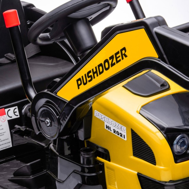 HOMCOM Ride-on Excavator 6V για Παιδιά 3-5 ετών - Κίτρινο 370-167V90YL