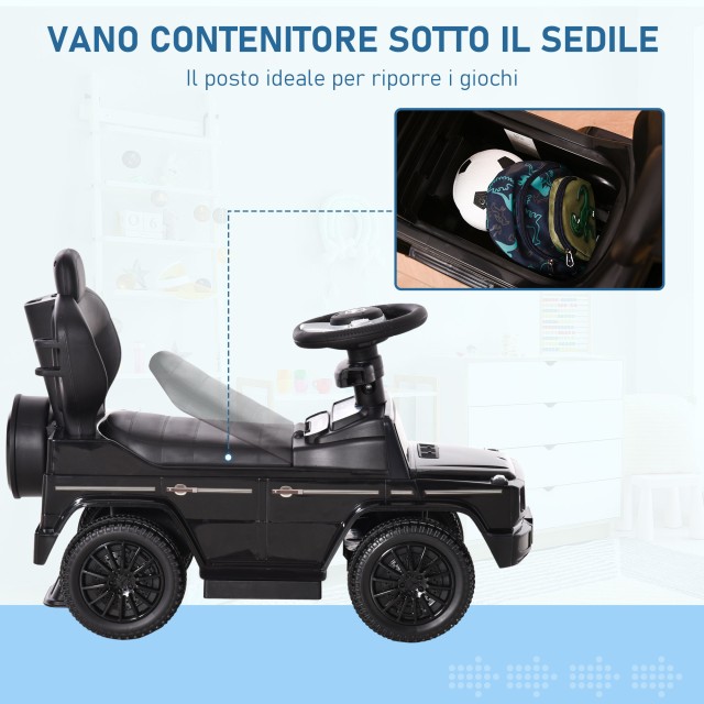HOMCOM Push Car Model Mercedes-Benz G350 for Children, Μαύρο 370-162BK