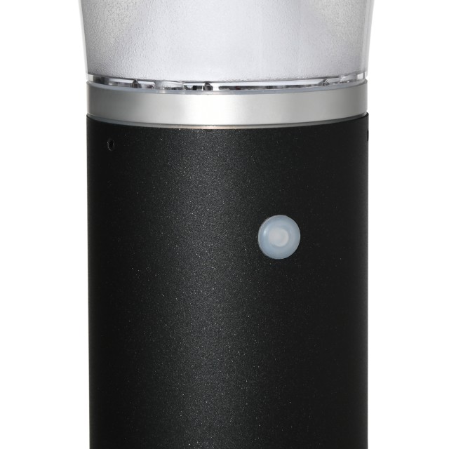 Outsunny Solar Powered Outdoor Light with Dimmable Brightness, Αλουμίνιο, Φ23,5x60cm, Μαύρο B30-008