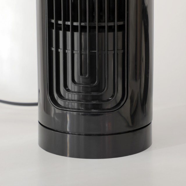 HOMCOM Column Fan Oscillating 3 Speeds and Low Noise, σε ABS και Χάλκινο, Ø11x32,5 cm, Μαύρο 824-060V90BK