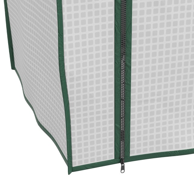 Outsunny Mini Garden Greenhouse με κάλυμμα PE, 3 ράφια και ρολό, 59x39x127cm, λευκό 84H-069V01WT