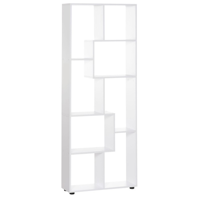 HOMCOM Design Βιβλιοθήκη με 8 Ράφια σε Ξύλο Μοριοσανίδα 70x24x178cm...