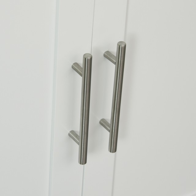 Τρόλεϊ κουζίνας Homcom που εξοικονομεί χώρο σε λευκό ξύλο MDF με 1 ...