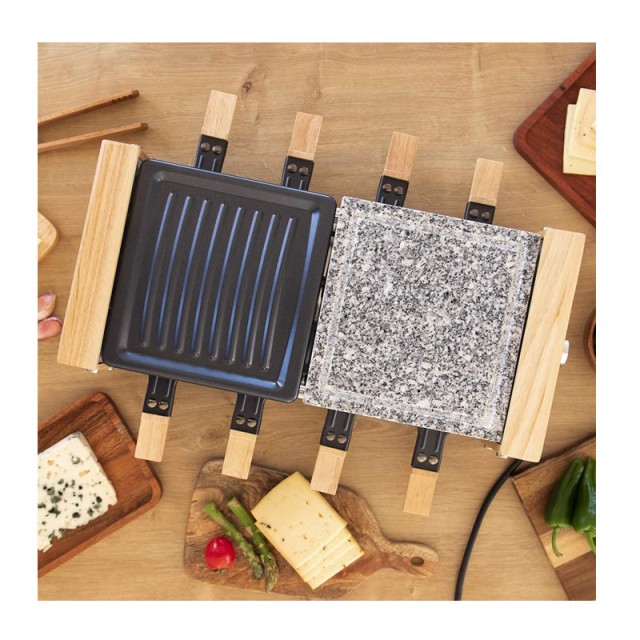 Ηλεκτρική Ψησταριά Raclette 1200 W Cecotec Grill 8400 Wood MixGrill...