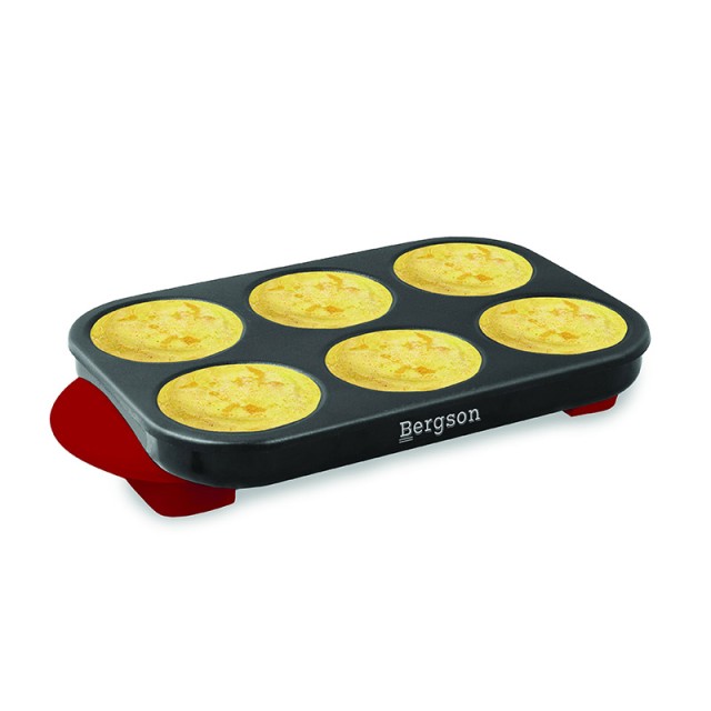 Ηλεκτρική Συσκευή για Κρέπες και Pancakes 6 Θέσεων 1500 W Bergson B...