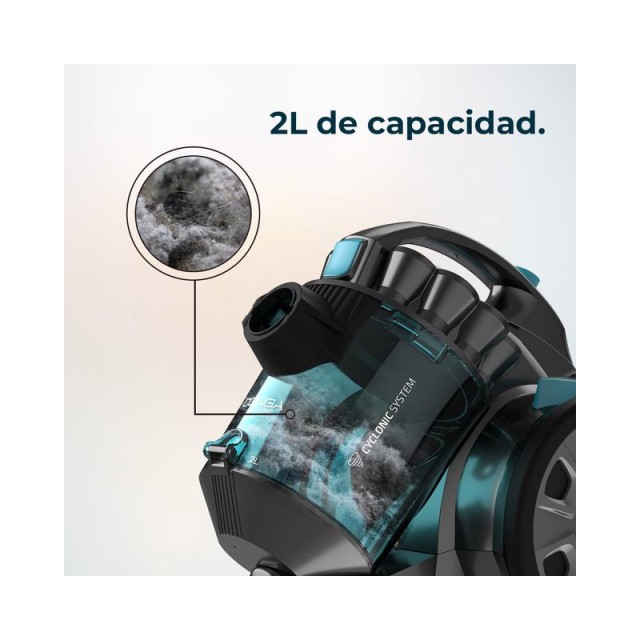 Ηλεκτρική Σκούπα Χωρίς Σακούλα 2 Lt 800 W Cecotec Conga RockStar Mu...