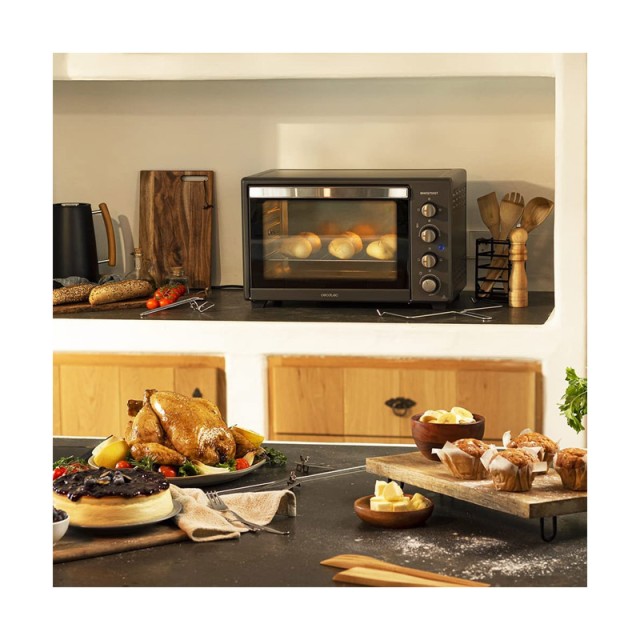 Ηλεκτρικό Φουρνάκι Cecotec Bake & Toast 4500 Gyro Χρώματος Μαύρο CEC-02247