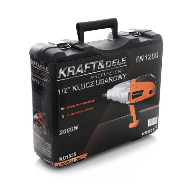 Ηλεκτρικό Μπουλονόκλειδο 1/2 2000 W Kraft&Dele KD-1535