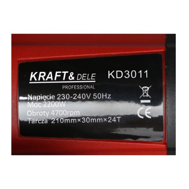 Ηλεκτρικό Δισκοπρίονο Πάγκου 210 mm 2200 W Kraft&Dele KD-3011