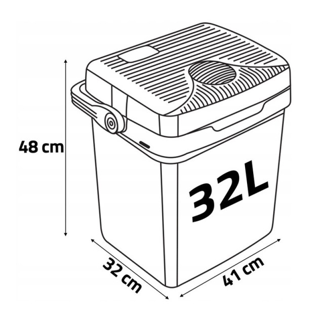 Ηλεκτρικό Φορητό Ψυγείο Θερμαντήρας 32 Lt 12 V Icemax Berdsen 3825