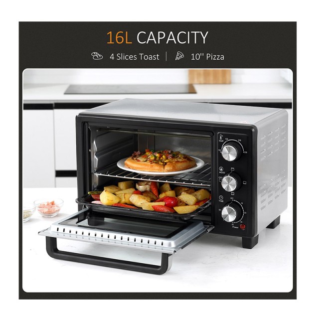Ηλεκτρικό Φουρνάκι 16 Lt 1400 W HOMCOM 800-083V90
