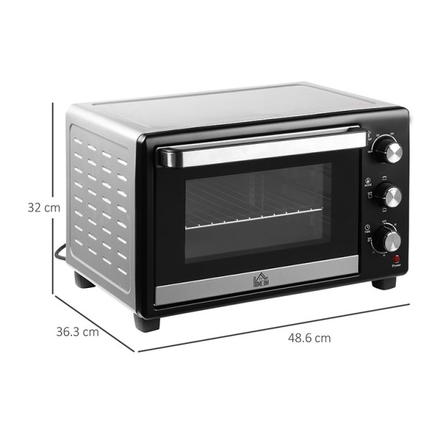 Ηλεκτρικό Φουρνάκι 28 Lt 1600 W HOMCOM 800-086