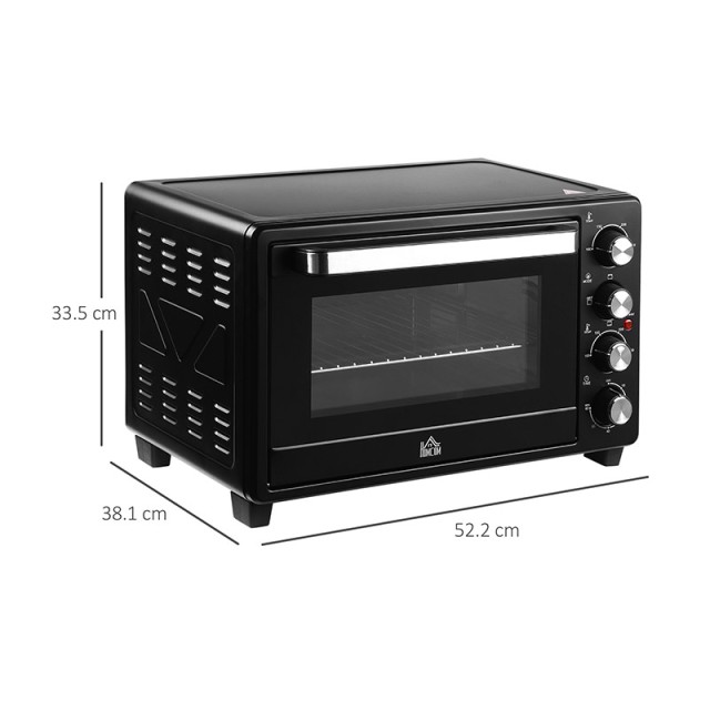 Ηλεκτρικό Φουρνάκι 32 Lt 1600 W HOMCOM 800-087BK