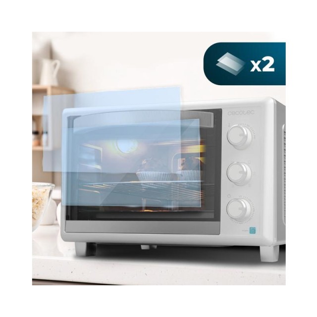 Ηλεκτρικό Φουρνάκι Cecotec Bake & Toast 2600 4Pizza White CEC-03813