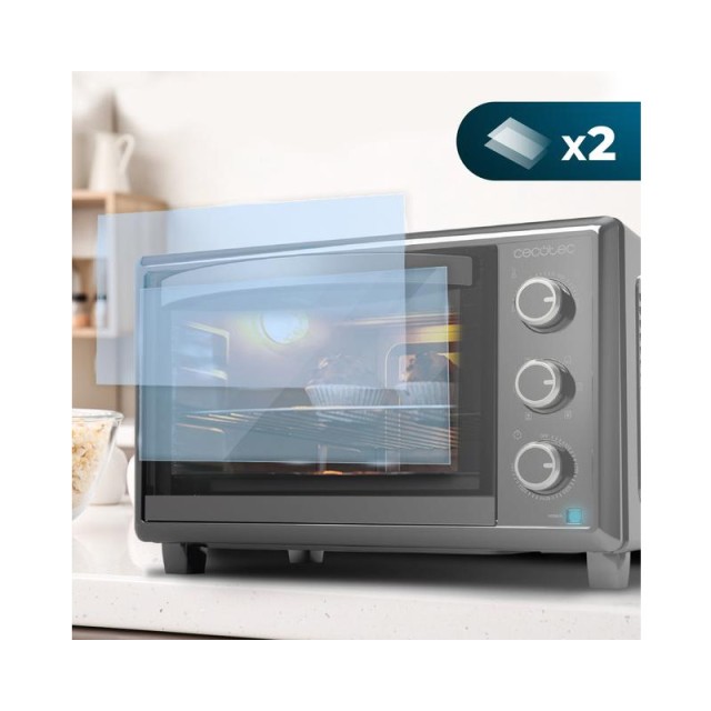 Ηλεκτρικό Φουρνάκι Cecotec Bake & Toast 2600 4Pizza Black CEC-03818