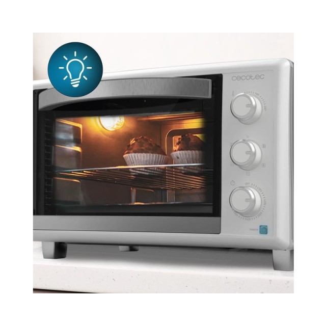 Ηλεκτρικό Φουρνάκι Cecotec Bake & Toast 3090 Gyro White CEC-03814