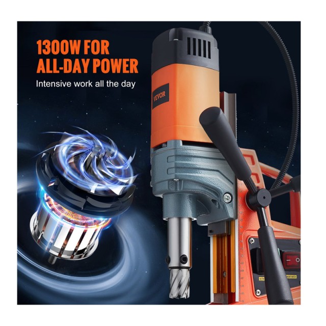 Ηλεκτρικό Μαγνητικό Δράπανο 1300 W VEVOR CLZJKXZ140MM1FIR5V2
