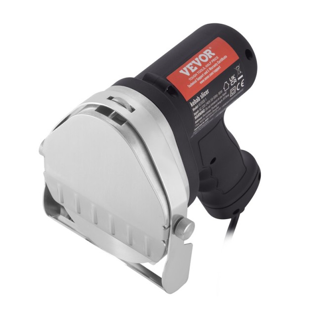 Ηλεκτρικό Μαχαίρι Κοπής Γύρου 100 mm 80 W με 2 Λεπίδες VEVOR TEQKRD80WYBDC31TVV2