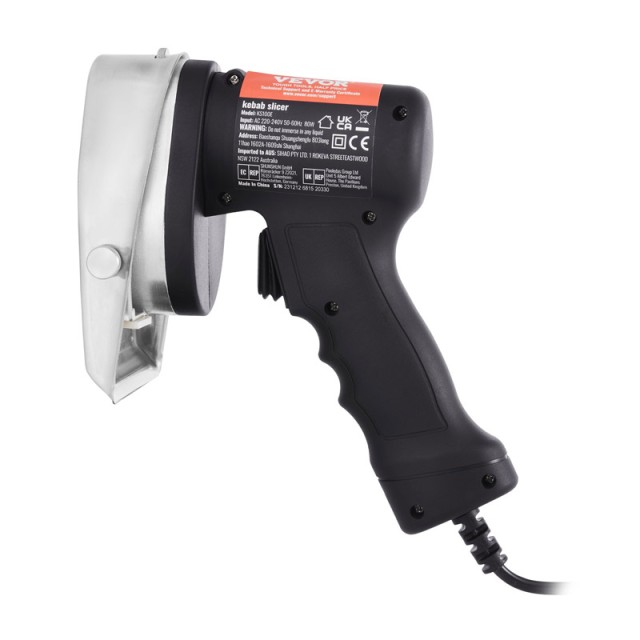 Ηλεκτρικό Μαχαίρι Κοπής Γύρου 100 mm 80 W VEVOR TEQKRDW80WBDNAO7VV2