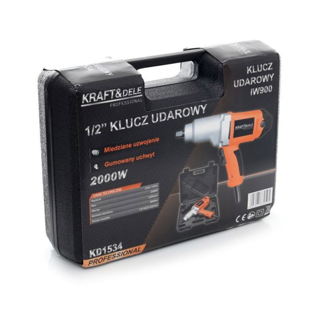 Ηλεκτρικό Μπουλονόκλειδο 1/2 2000 W Kraft&Dele KD-1534