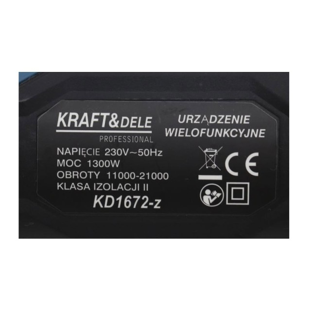 Ηλεκτρικό Πολυεργαλείο Χειρός 1300 W Kraft&Dele KD-1672-Z
