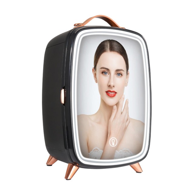 Mini Ηλεκτρικό Ψυγείο Καλλυντικών 6 Lt Ψύξης και Θέρμανσης με Καθρέ...