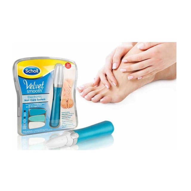Ηλεκτρικό Σύστημα Περιποίησης Νυχιών Scholl Velvet Smooth DXDP010
