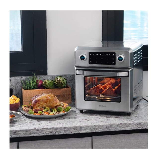 Ηλεκτρικός Φούρνος με Αέρα 14 Lt 1700 W Cecotec Bake&Fry 1400 Touch Steel CEC-02257
