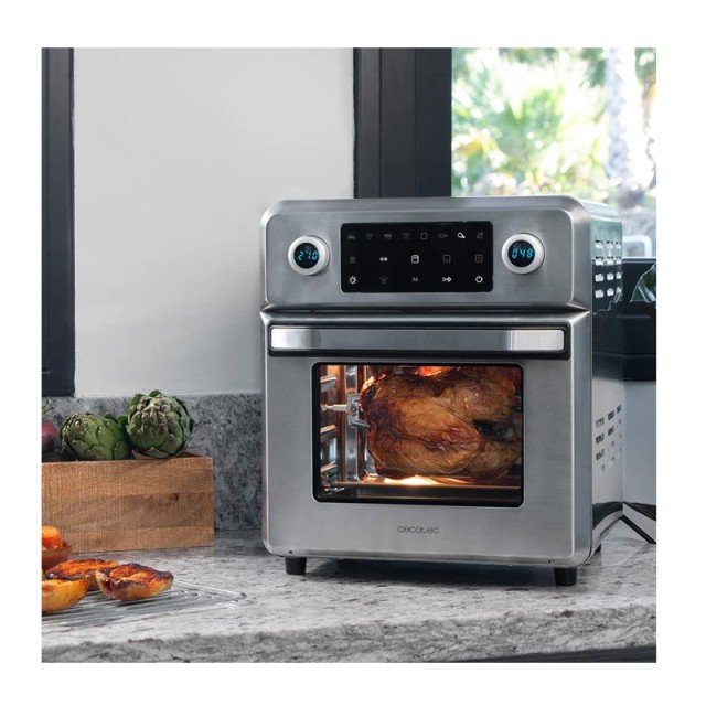 Ηλεκτρικός Φούρνος με Αέρα 14 Lt 1700 W Cecotec Bake&Fry 1400 Touch Steel CEC-02257