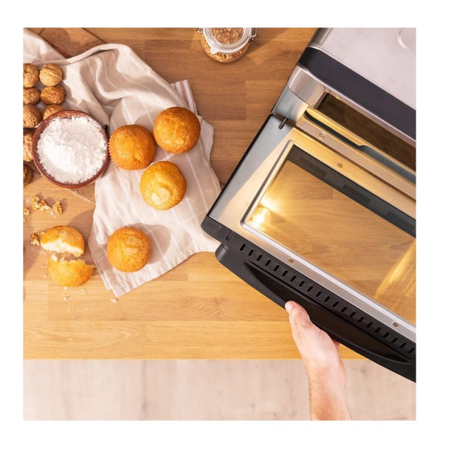 Ηλεκτρικός Φούρνος με Αέρα 26 Lt 1600 W Cecotec Bake&Fry 2500 Touch Steel CEC-02264