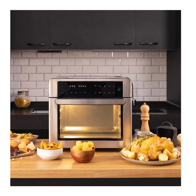 Ηλεκτρικός Φούρνος με Αέρα 26 Lt 1600 W Cecotec Bake&Fry 2500 Touch Steel CEC-02264