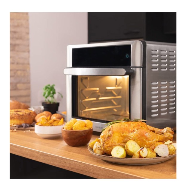 Ηλεκτρικός Φούρνος με Αέρα 26 Lt 1600 W Cecotec Bake&Fry 2500 Touch Steel CEC-02264