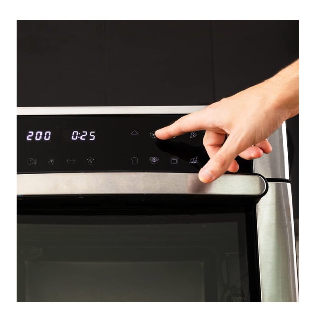 Ηλεκτρικός Φούρνος με Αέρα 30 Lt 1600 W Cecotec Bake&Fry 3000 Touch Steel CEC-02258