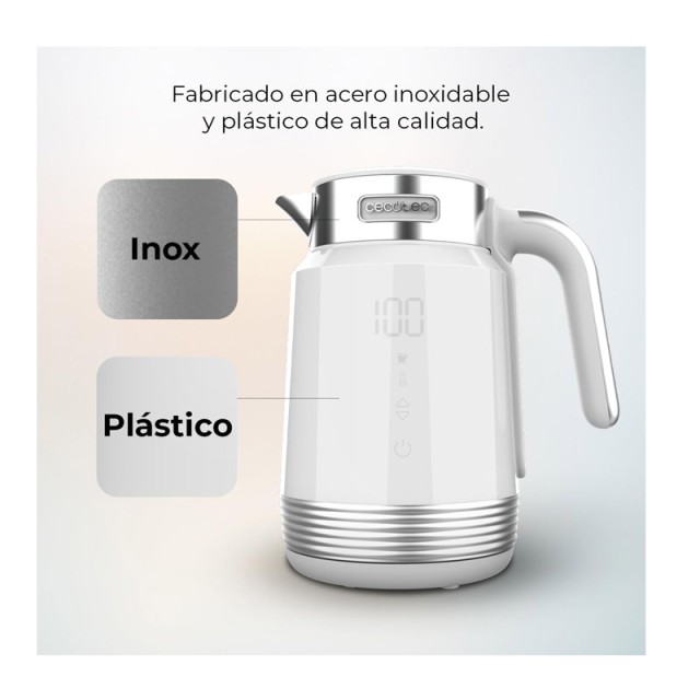 Ηλεκτρικός Βραστήρας 1.7 Lt Cecotec Thermosense 600 Touch White CEC...