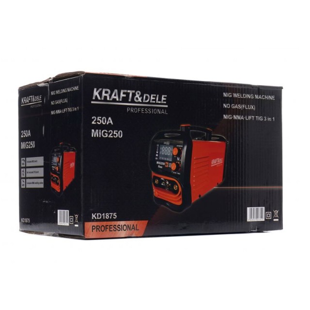 Ηλεκτροκόλληση Inverter MIG MMA TIG-LIFT 250A 230V Kraft&Dele KD-1875