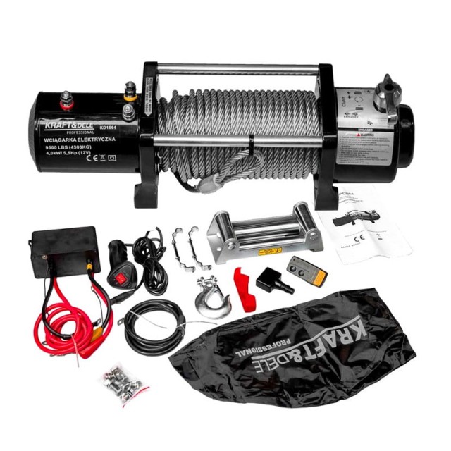 Ηλεκτρικό Παλάγκο Συρματόσχοινου 4.3 T 12 V Kraft&Dele KD-1564