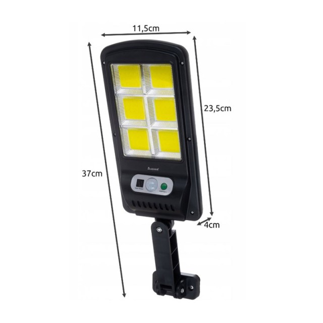 Ηλιακός Προβολέας με 120 LED και Αισθητήρα Κίνησης 36 W Izoxis 19443