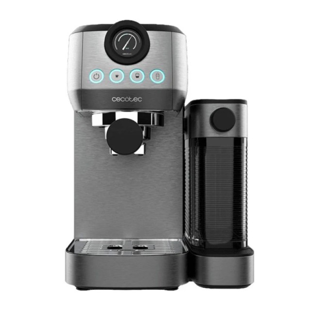 Ημιαυτόματη Καφετιέρα Power Espresso 20 Steel Pro Latte με Δοχείο Γάλακτος Cecotec CEC-01985