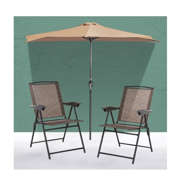 Ημικυκλική Ομπρέλα Βεράντας 232 cm Hoppline HOP1000927-1