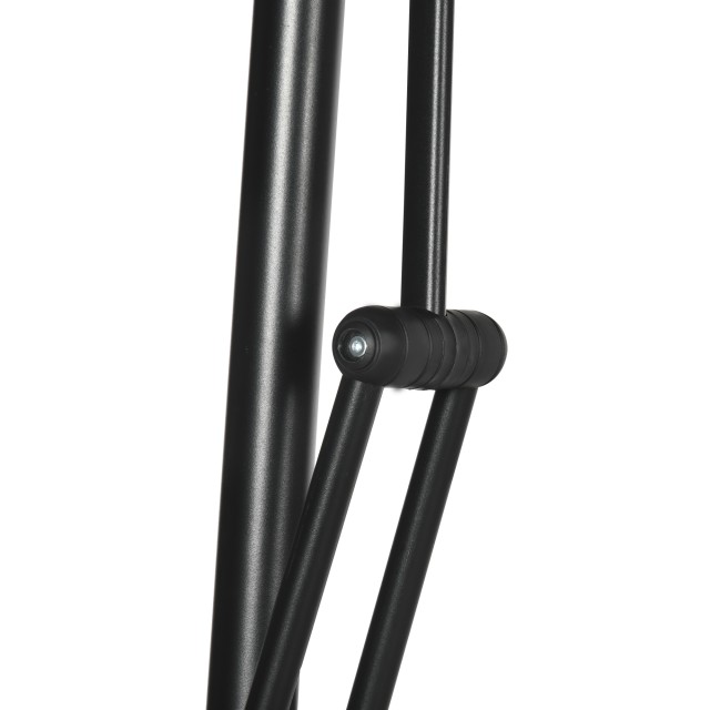 Outsunny Metal and Polyester Garden Parasol 6 Ribs with Cross Base, Ø295x245 cm, Καφέ 84D-237V00CF